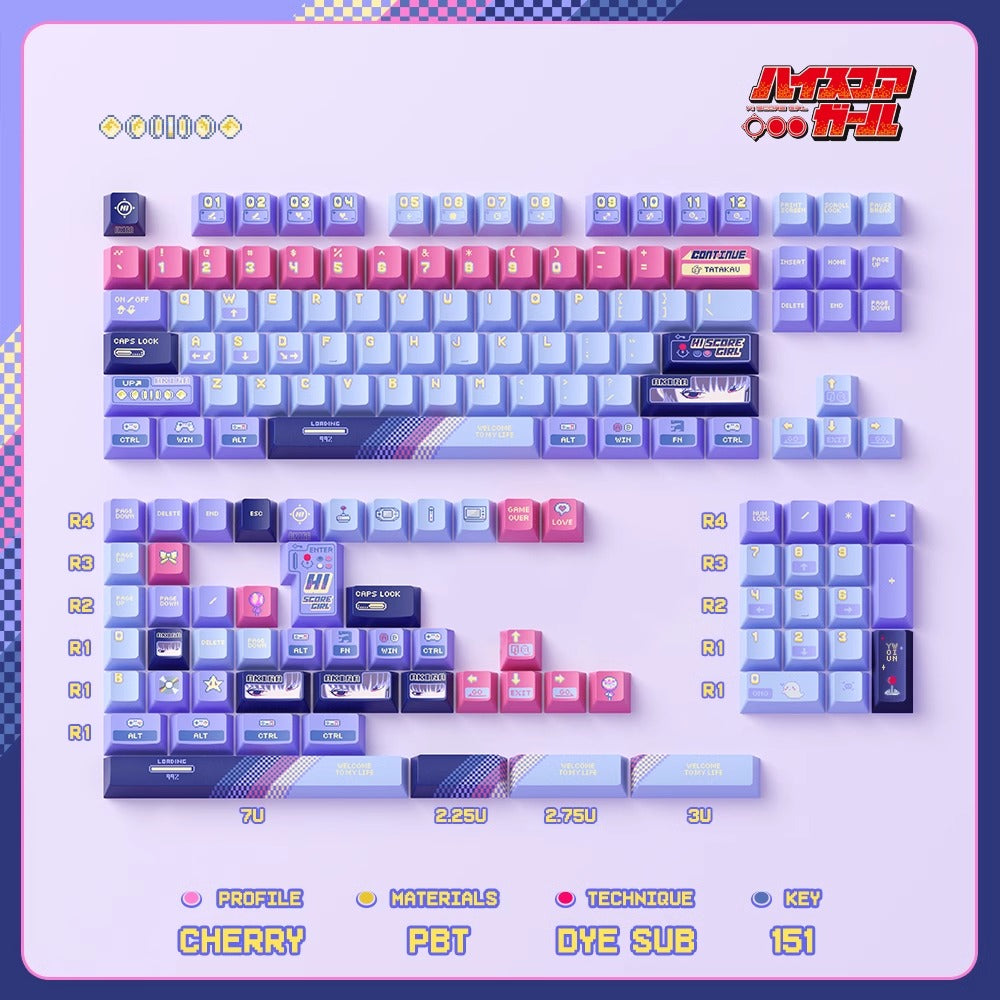 High Score Girl Keycap Set