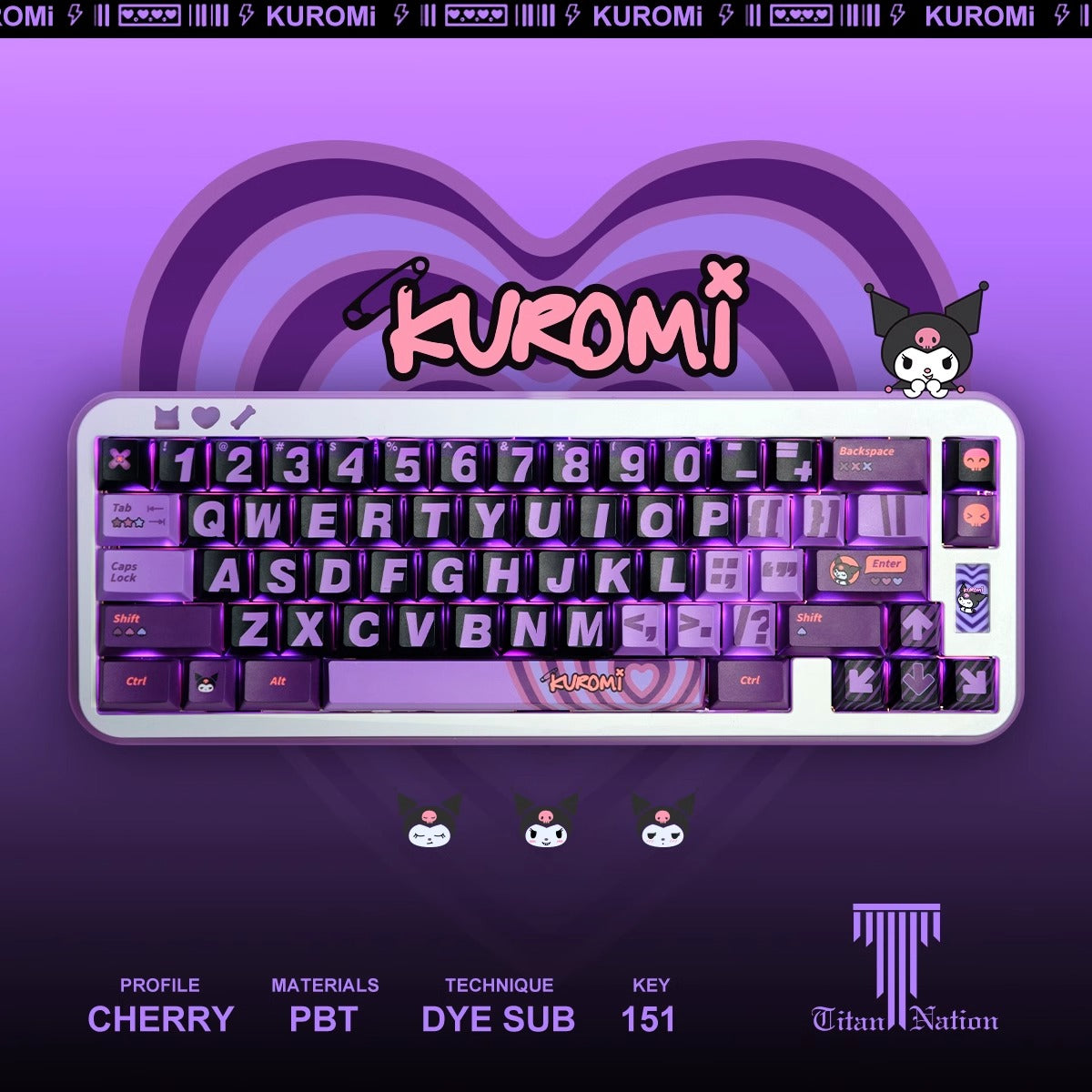 Kuromi Keycap Set