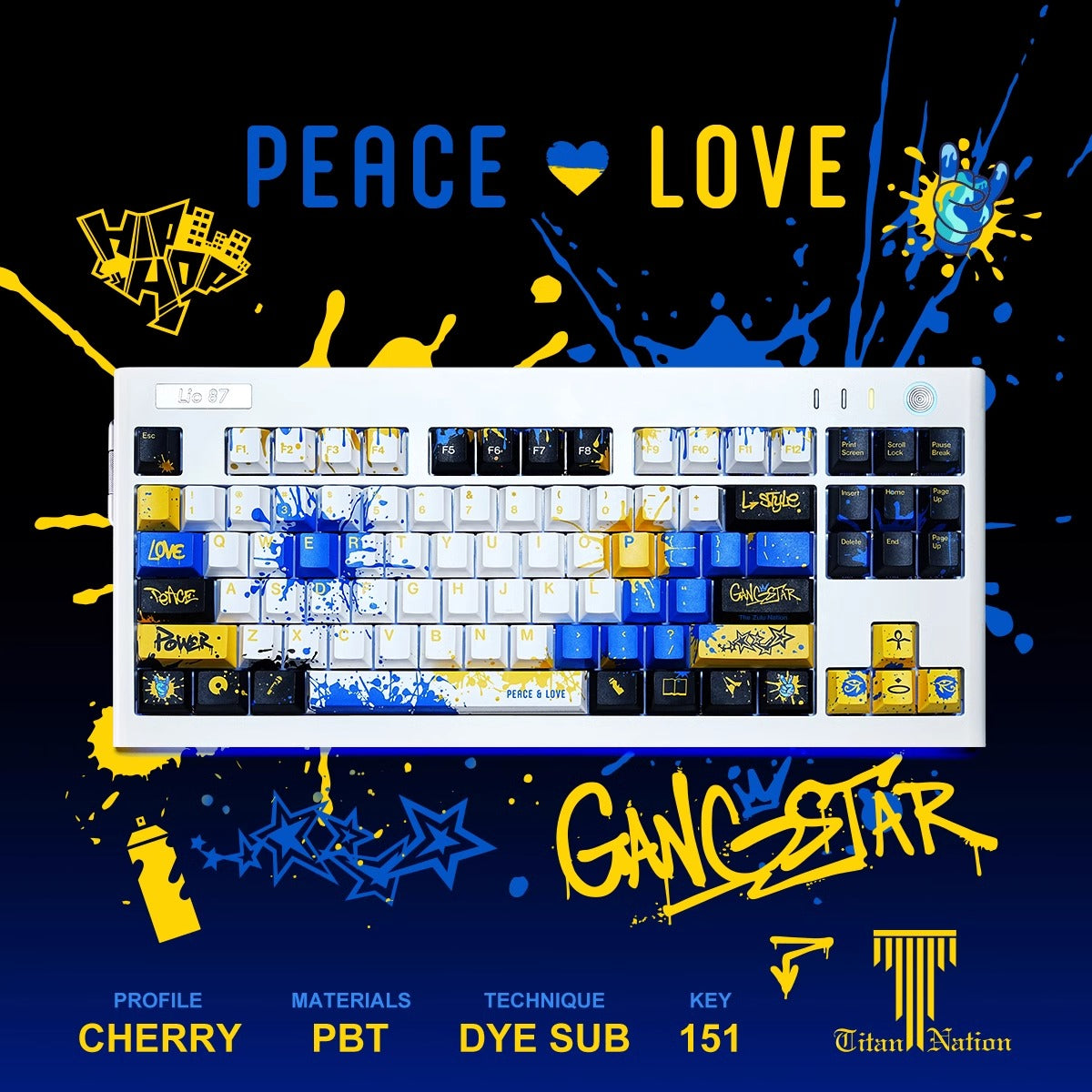 Graffiti Keycaps Set