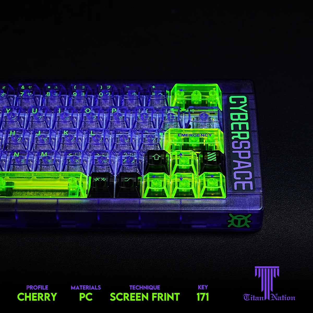 EVA-01 Transparent Keycaps