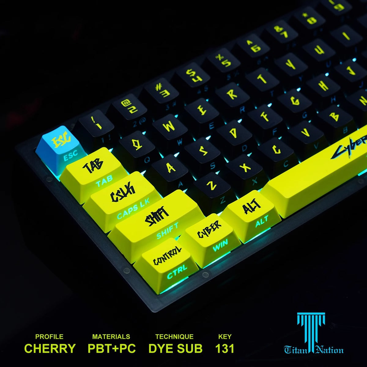 Cyberpunk Keycaps Set