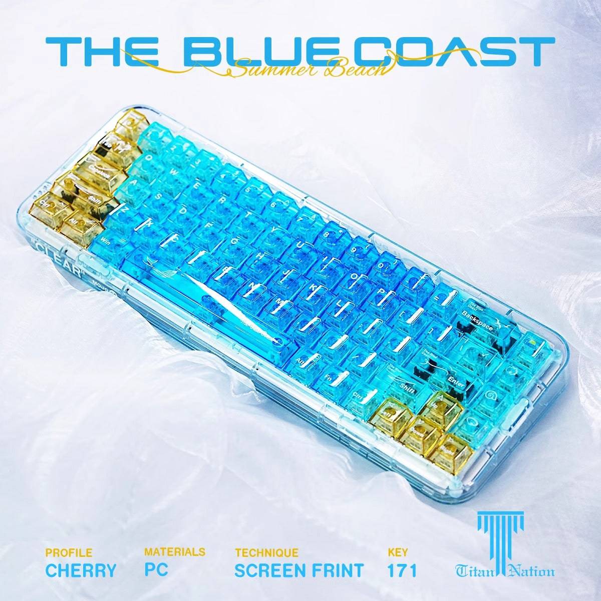 Ocean Transparent Keycaps