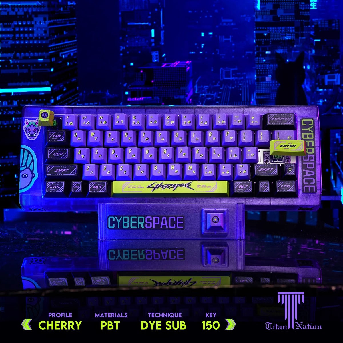 Titan Nation Cyberpunk Keycaps - Thumbnail 5